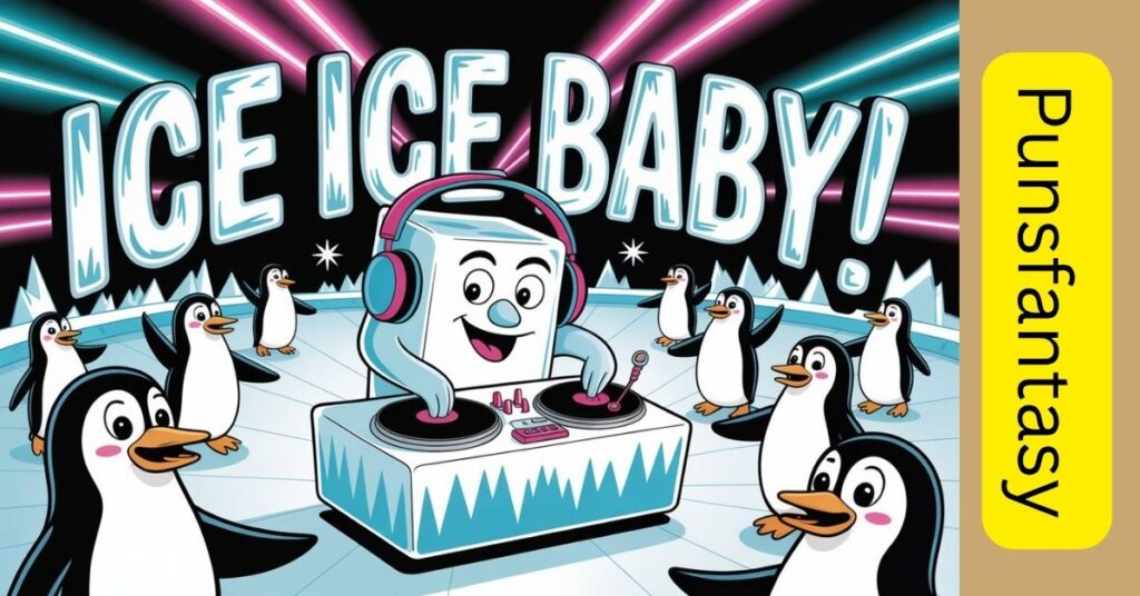 cold puns in a fun winter party