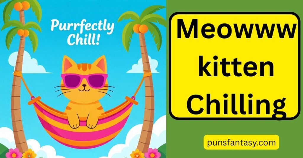 cat chilling and saying cat words