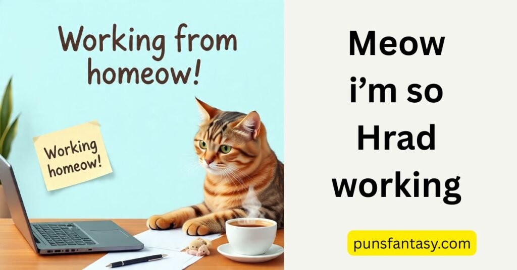 puns about cat image illustration
