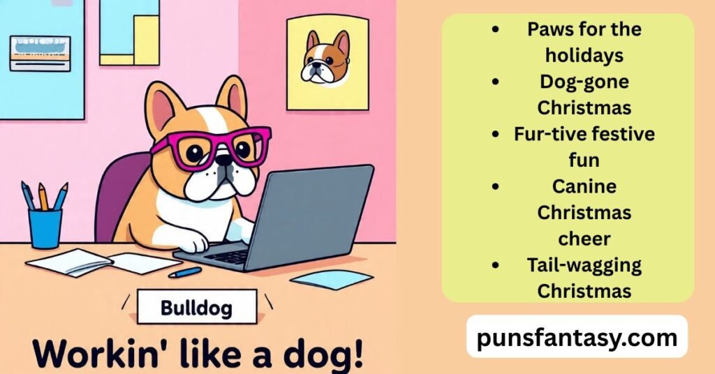 dog pun image illustration