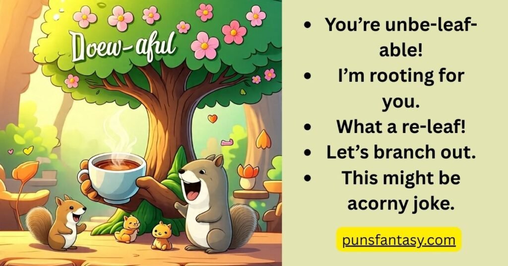 funny puns about  trees