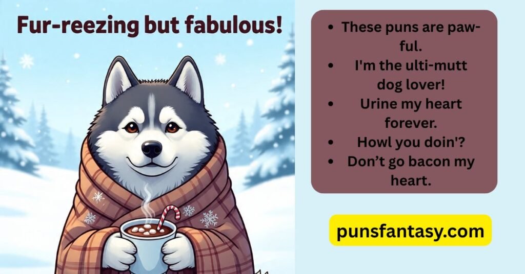 cute puppy puns image 