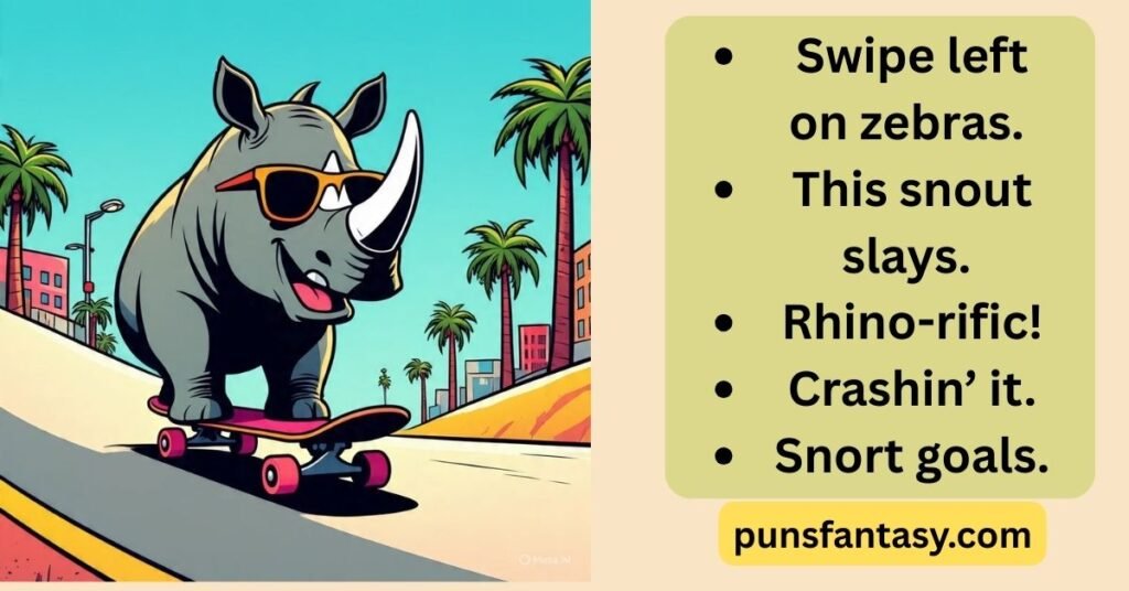 rhino funny swagy mood