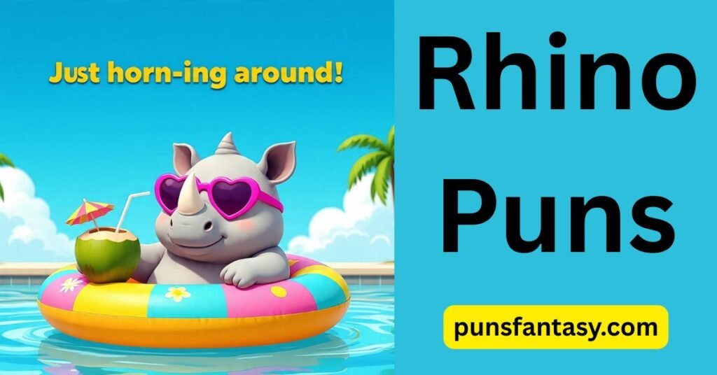 rhino puns image illustration