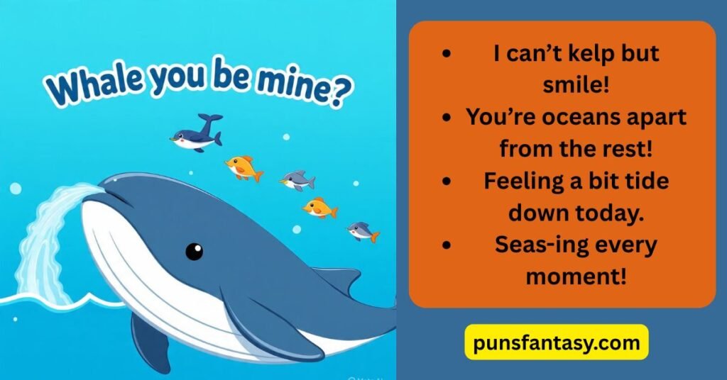 whale puns love image