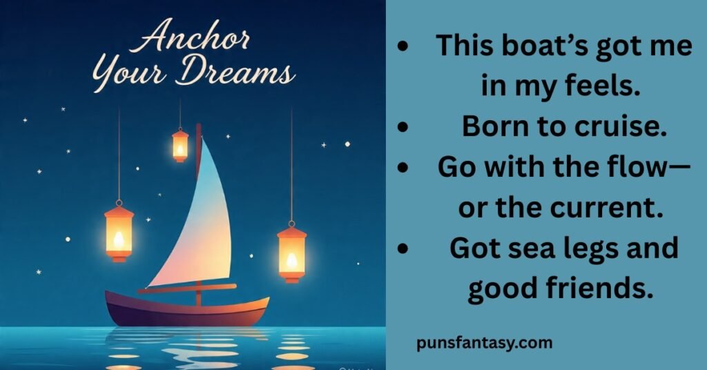 funny boat puns image