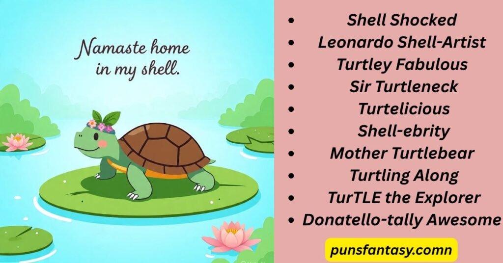 turtle pun names image 