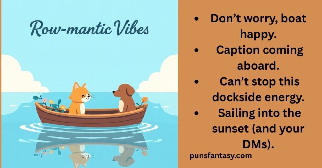 valentine boat puns image